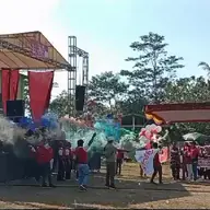 Panggung acara perayaan HUT RI ke-80